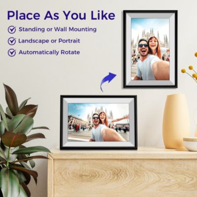 10.1" WiFi Frameo Digital Picture Frame - 32GB Built in Storage