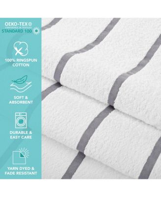 Las Rayas Cotton Beach Towels, 4-Pack, 30" x 60"