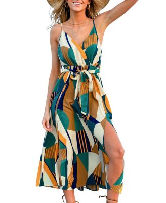 knee length dresses for ladies Draped Asymmetric Cowl-Neck Dress Xs / Black / Polyester