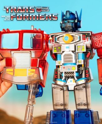 Transformers Super Cyborg - Optimus Prime Clear Red / Blue