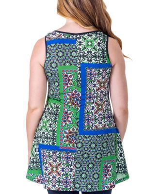 Casual Print Scoop Neck Tank Top