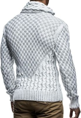 Men's Chunky Knit Pullover Sweater