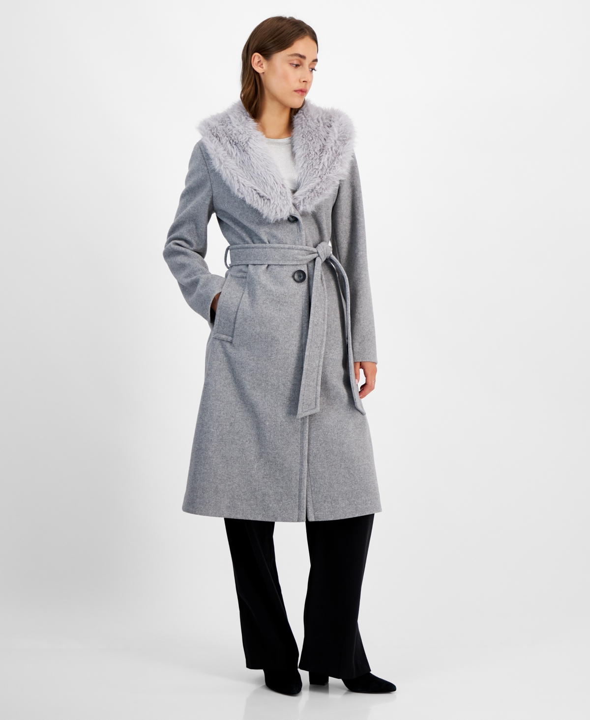 Faux fur walker coat on sale