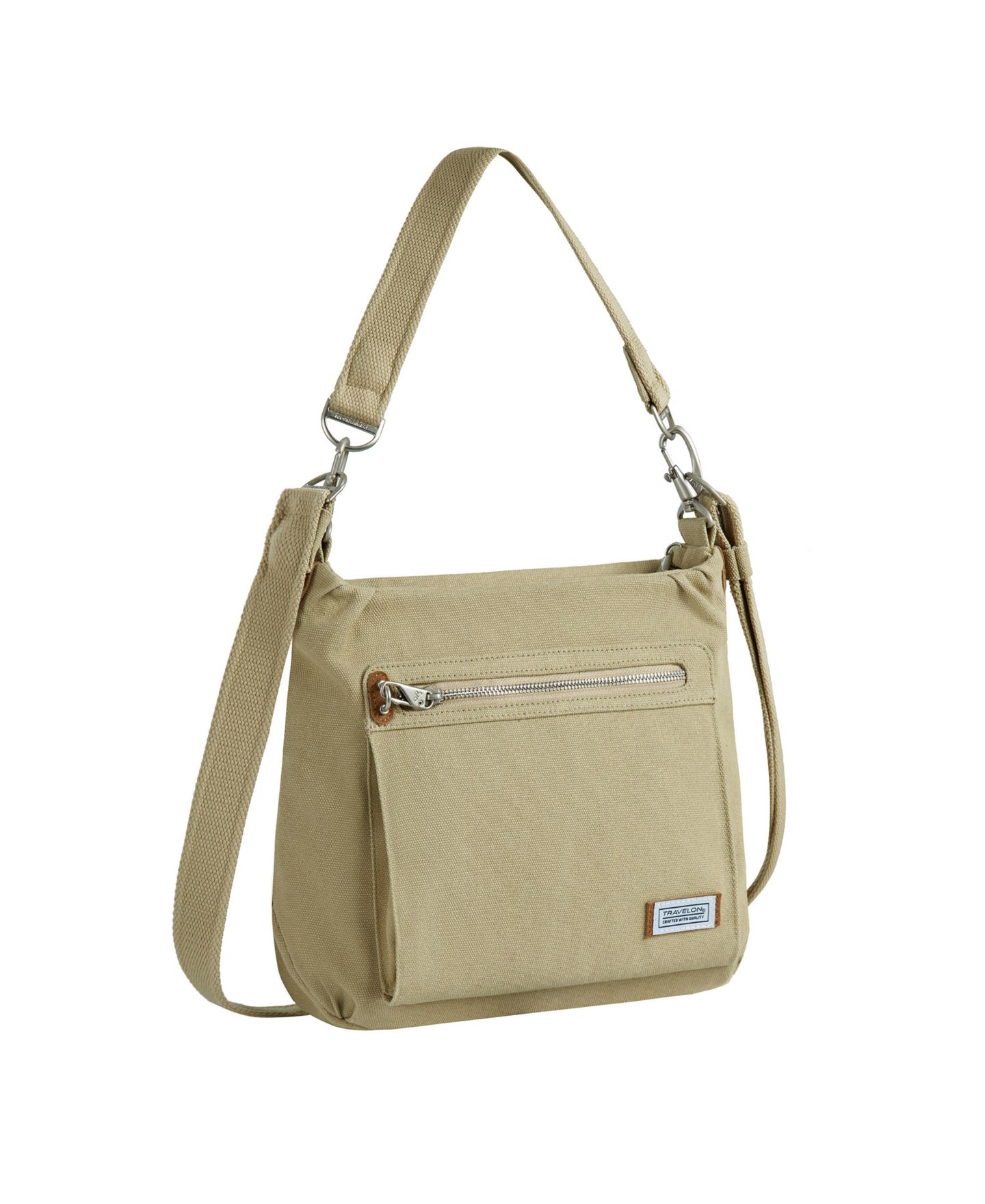 Женская сумка Travelon Anti-Theft Heritage Hobo, цвет: Тёмный серый — фото 8