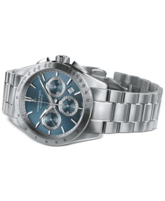 Men's Swiss Automatic Chronograph Jazzmaster Performer Stainless Steel Bracelet Watch 42mm