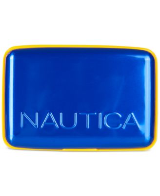 Nautica - Men's Embossed-Logo RFID Aluminum Security Wallet