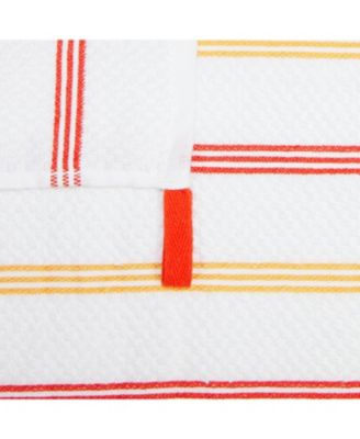 Premier Cotton Dishcloths (12 Pack), Striped Pattern, 100% Cotton, 13x13 Absorbent Kitchen Cleaning Dish Towels