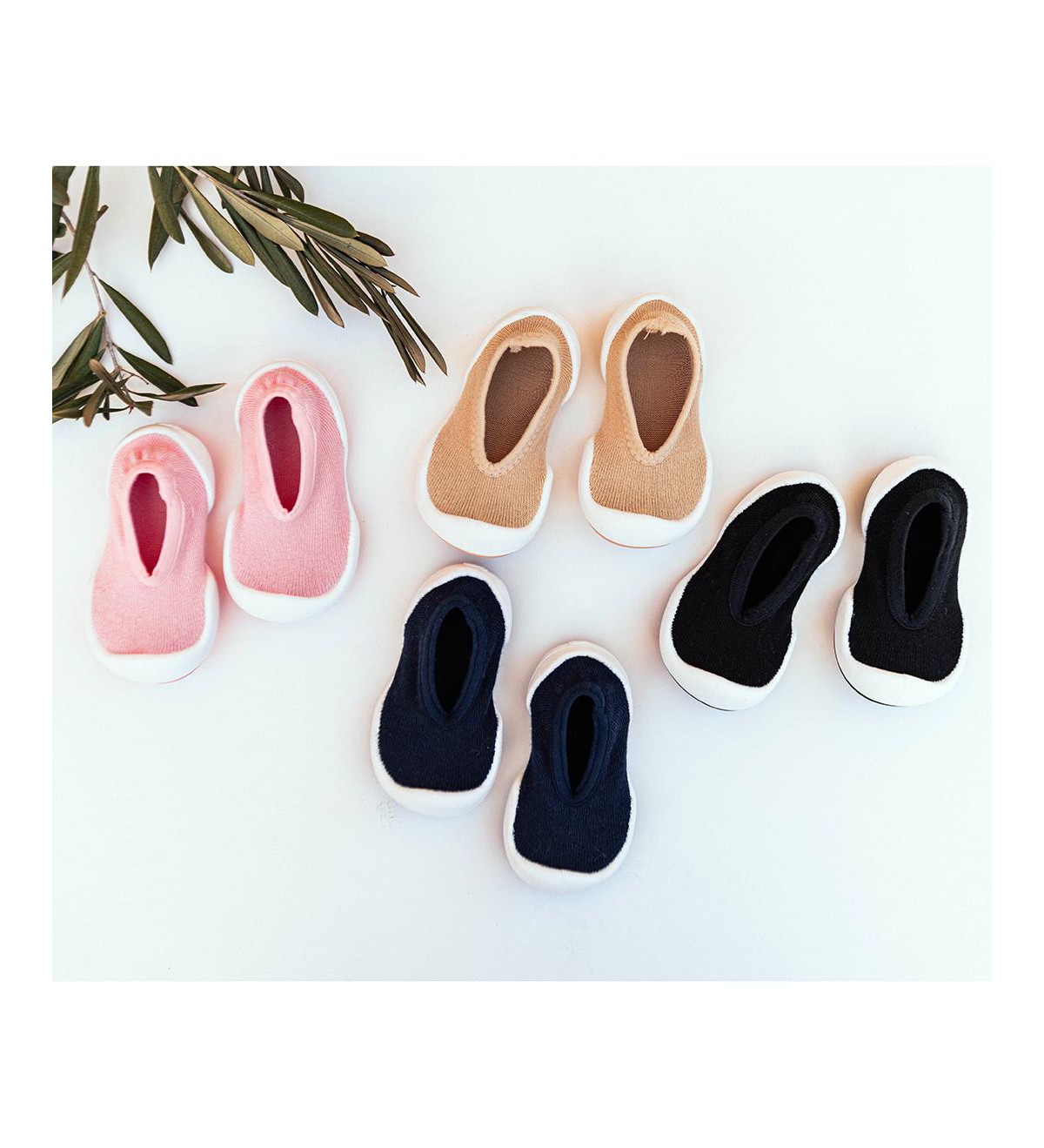Детские Komuello Infant Boy Girl First Walk Sock Shoes Flat Navy — фото 1