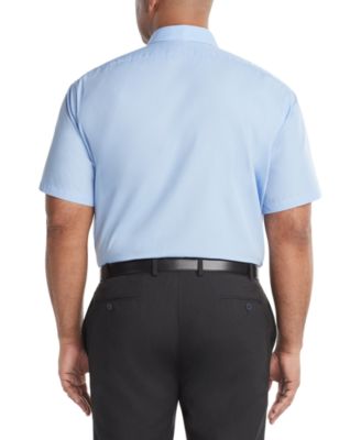 Men's Big & Tall Poplin Short Sleeve Dress Shirt