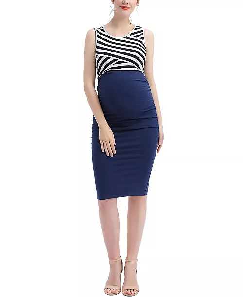maternity margot midi dress