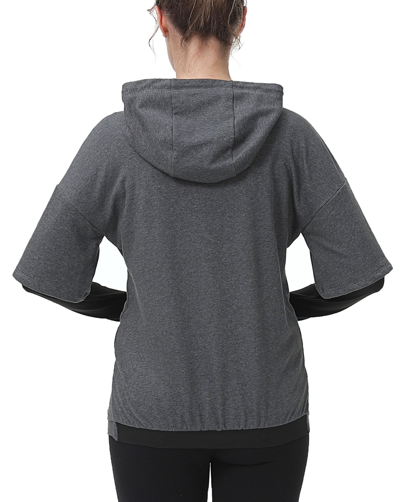 Женское худи kimi + kai Maternity Nursing Active, цвет: Тёмный серый — фото 2
