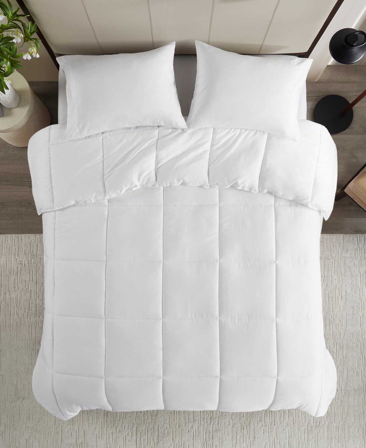 Madison Park Winfield Cotton Percale Luxury Down Alternative Comforter,