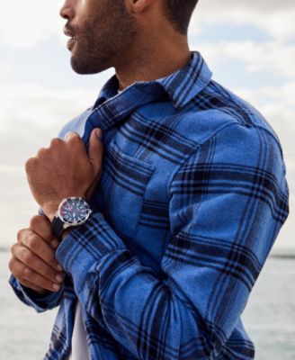 Citizen Eco-Drive Men's Black Polyurethane Strap Watch 46mm