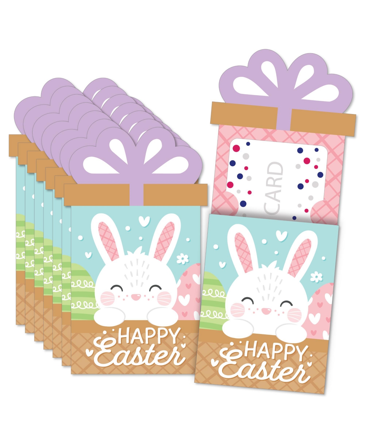 Spring Easter Bunny Party Money Gift Card Sleeves Nifty Gifty Card Holders 8 Ct - Assorted Pre-pack (See Table