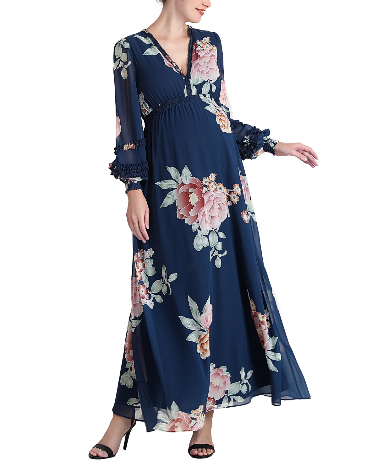 kimi + kai Maternity Adell Maxi Dress