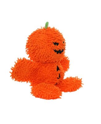 Microfiber Ball Med Pumpkin Man, Durable Squeaky Halloween Dog Toy