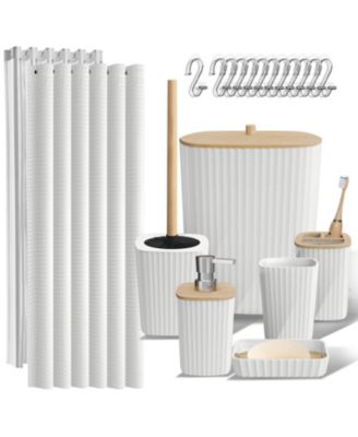 20 Piece Complete Bathroom & Vanity Accessories Set
