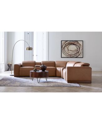 MACY'S LOVRO LEATHER SECTIONAL COLLECTION CREATED FOR MACYS 