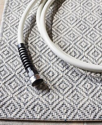 Courtyard CY8520 Gray 8' x 11' Sisal Weave Outdoor Area Rug