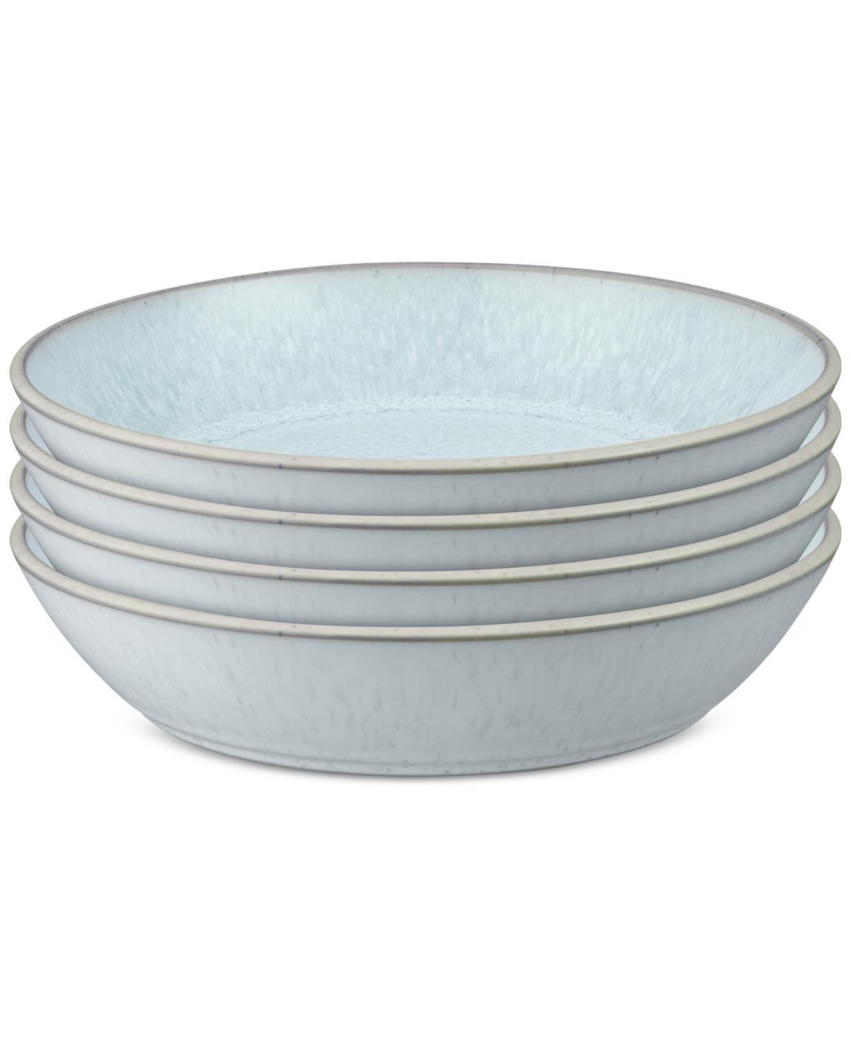 Kiln Collection Stoneware Pasta Bowls, Set of 4 - Blue