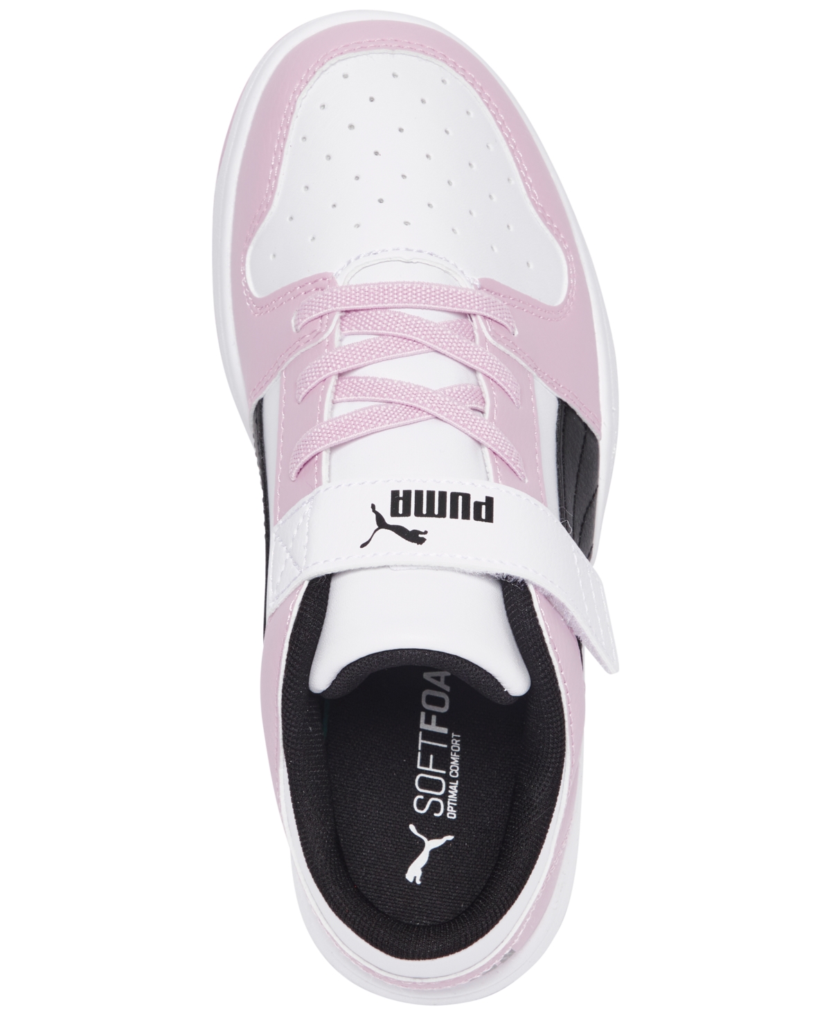 Shop Puma Little Girls' Rebound Layup Low Casual Sneakers From Finish Line In White