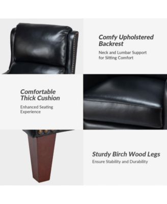 1 piece Leather Pushback Recliner chair