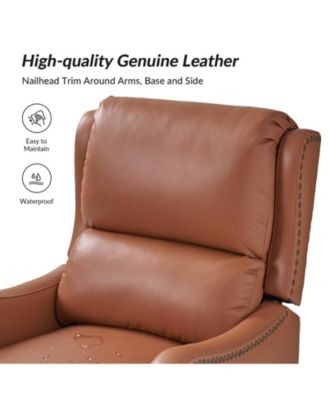 1 piece Leather Pushback Recliner chair
