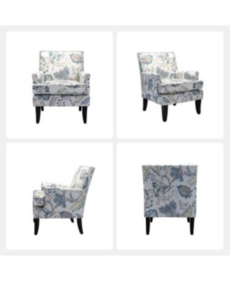Herrera Classic Upholstered Armchair with Nail Head Trim