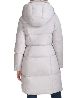新作セール Cole Haan Faux-Fur Collar Puffer Coat Women's Faux-Fur Collar Puffer Coat in Navy | Cole Haan