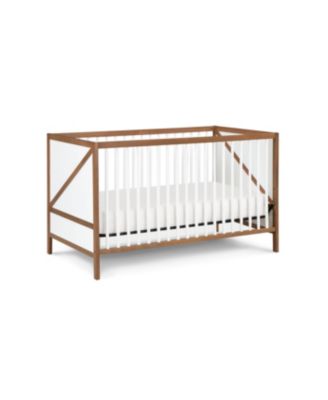 Pixie Zen 3-in-1 Convertible Crib in Walnut/White