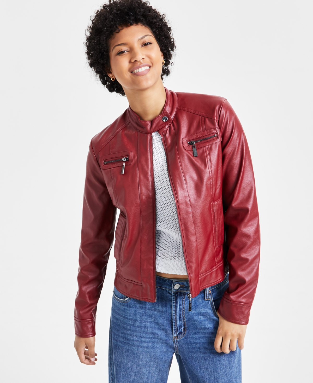Macy's moto jacket sale