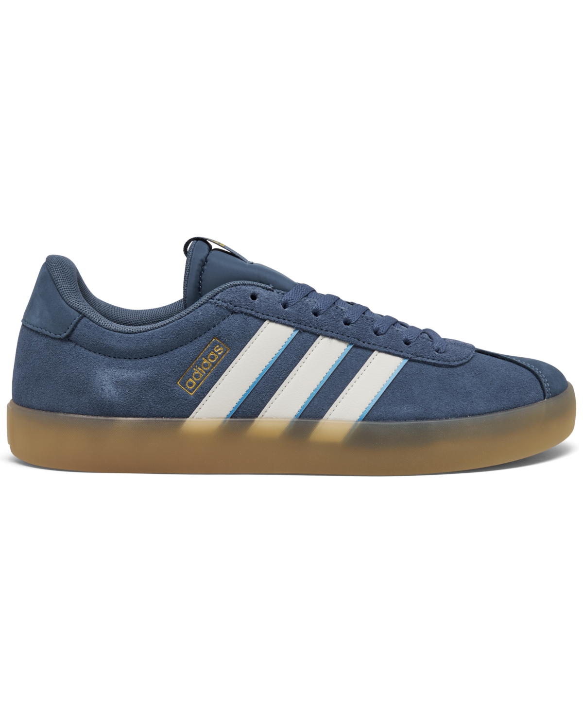 Shop Adidas Originals Men's Vl Court 3.0 Casual Sneakers From Finish Line In Ink,off White,gum