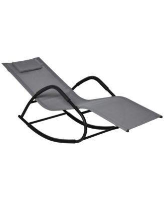 Outsunny Rocking Chair for Sunbathing, Lawn, Garden or Pool, - Macy's