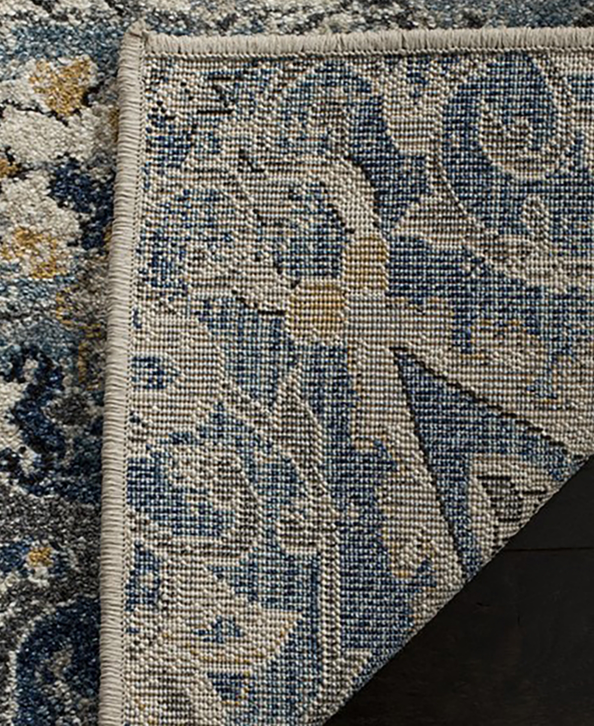 Safavieh Carmel CAR280and Blue Sisal Weave Area Rug - Ivory