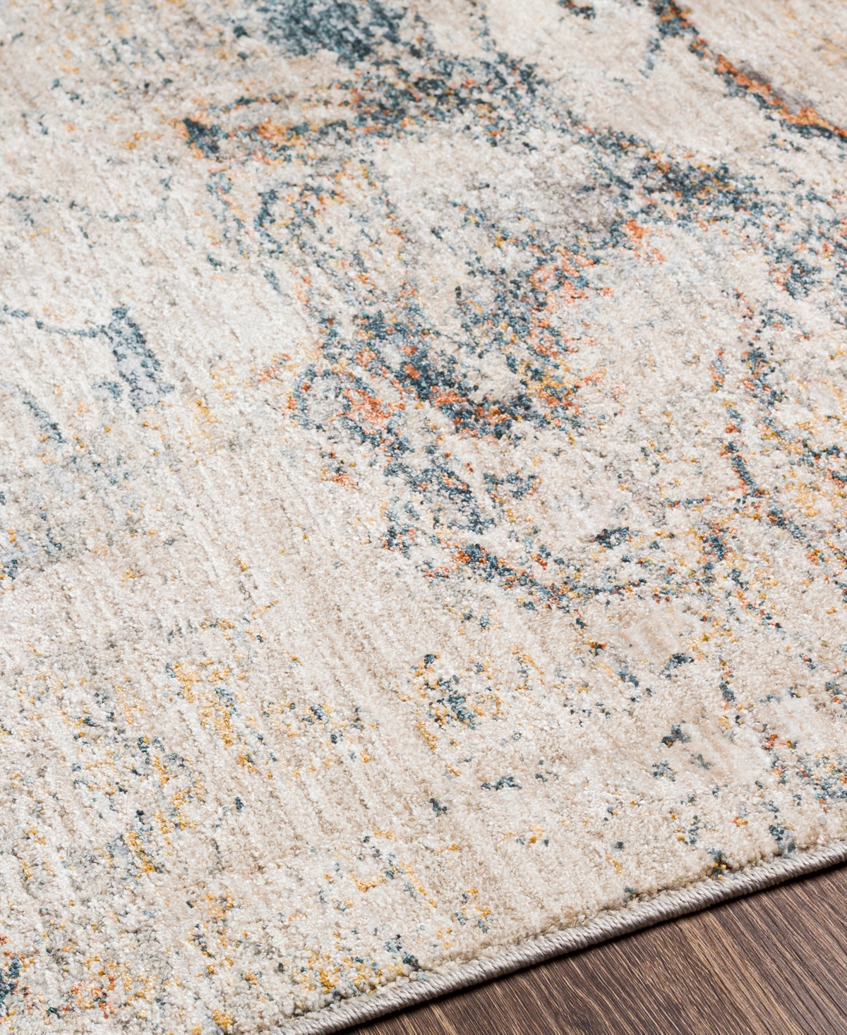 Surya Laila Laa-2316 6'7x9'6 Area Rug In Teal- Gray