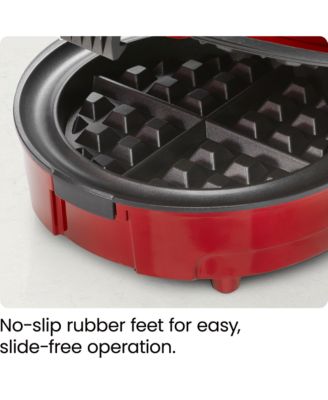 Chefman Anti-Overflow Belgian Waffle Maker w/ Shade Selector, Non Stick Plates