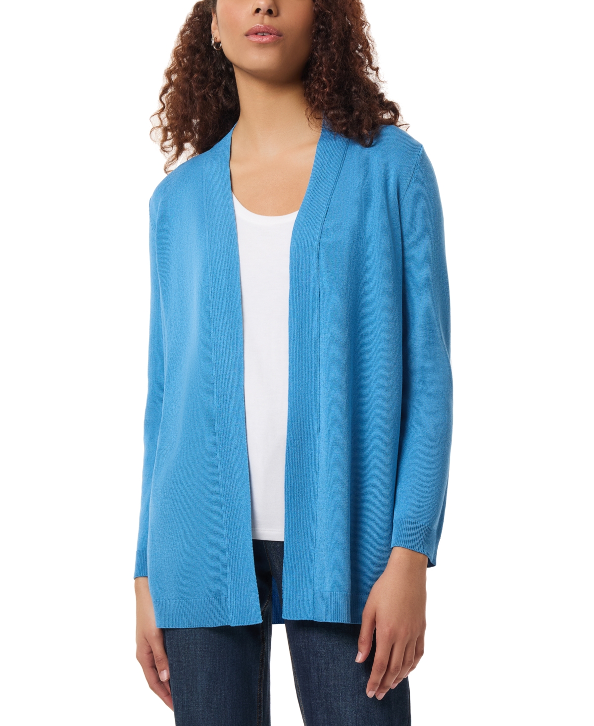 Women's Relaxed V-Neck Open Cardigan - Coral Sun