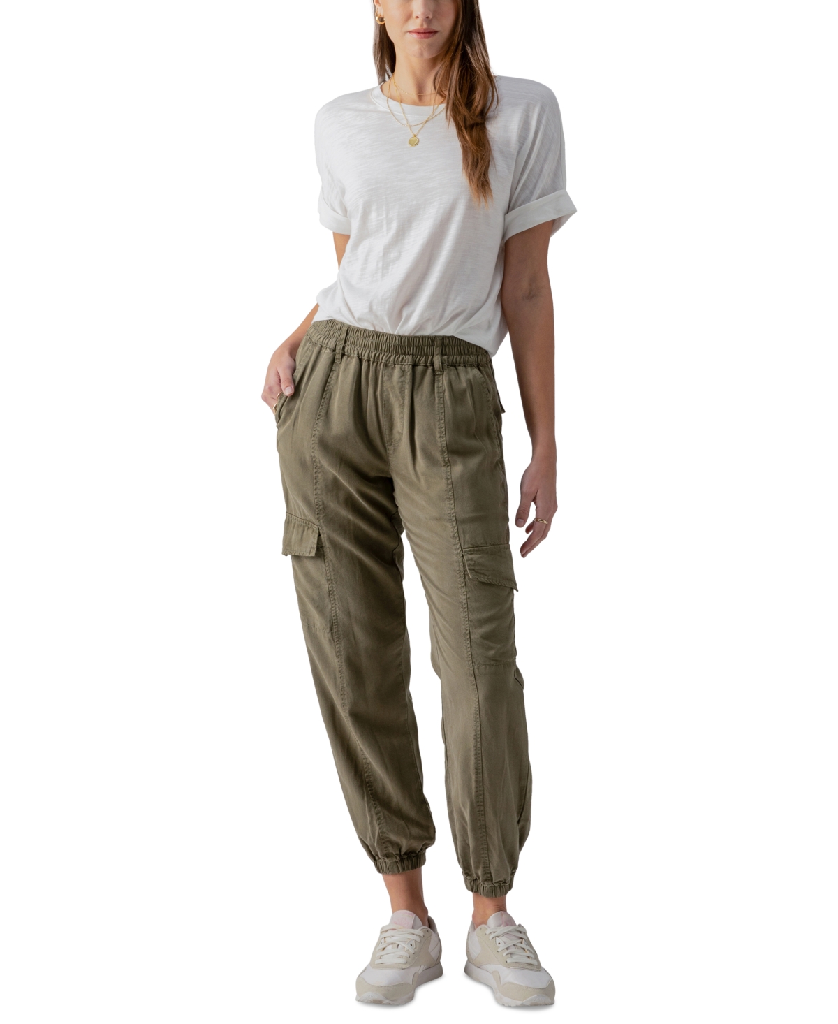 Women's Rebel Relaxed Tapered Cargo Pants - Burnt Olive