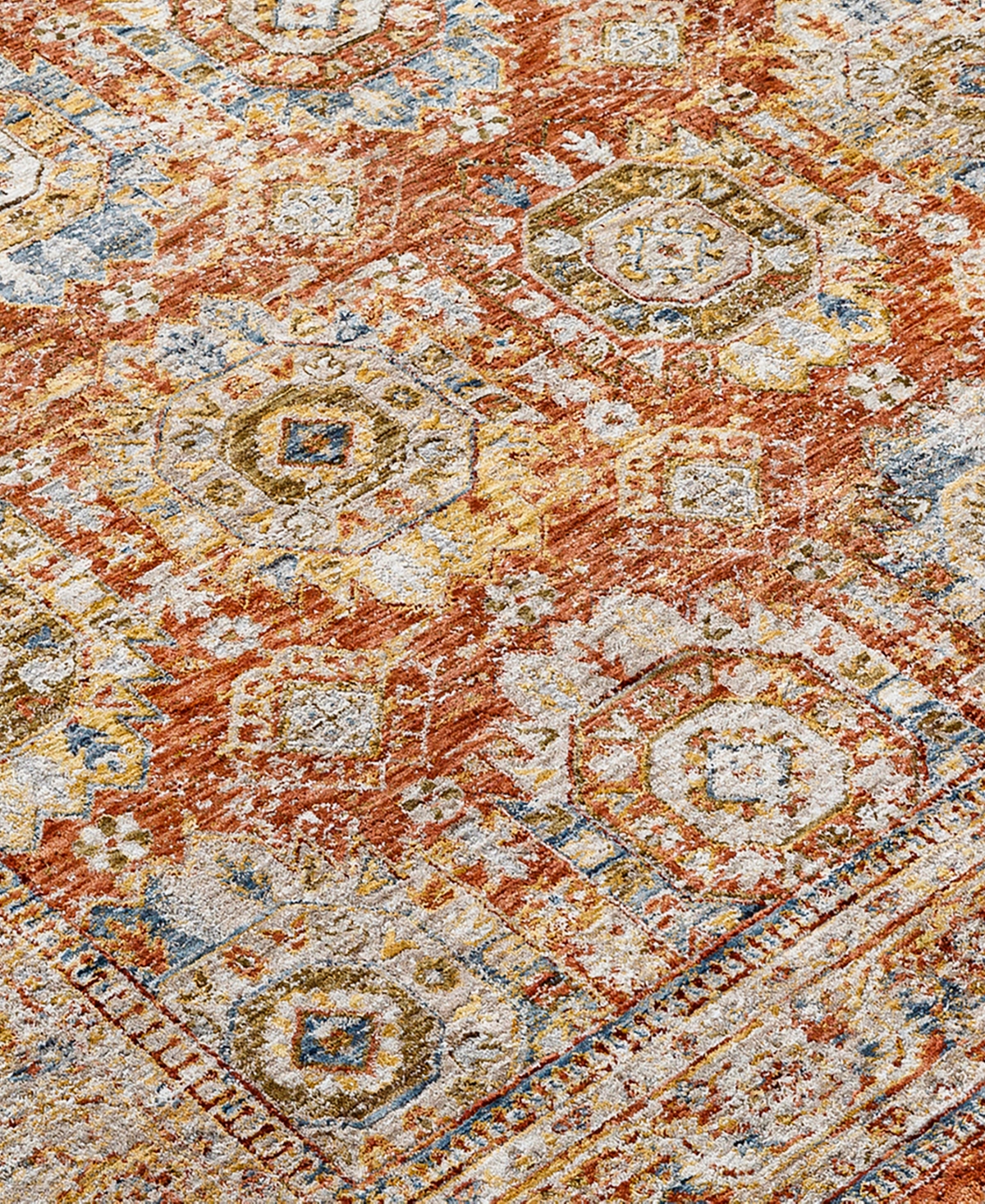 Surya Mona Lisa Mni-2302 7'10x10'3 Area Rug In Rust-maize