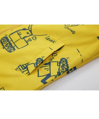 Toddler Boys Fleece Lined Windbreaker Rain Jacket