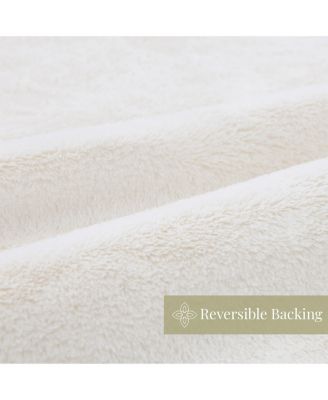 Cottontail Faux Rabbit Fur Throw, 50" x 70"