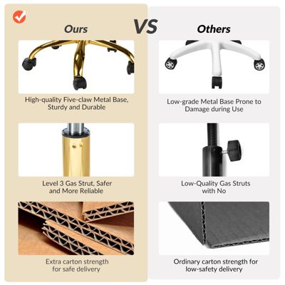 VEBREDA High Adjustable Back Executive Office Chair with Armrest-Brown