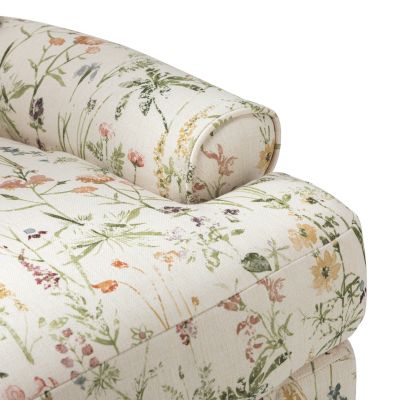 Lucretia Modern Upholstered Accent Chair with Patterned Cushion