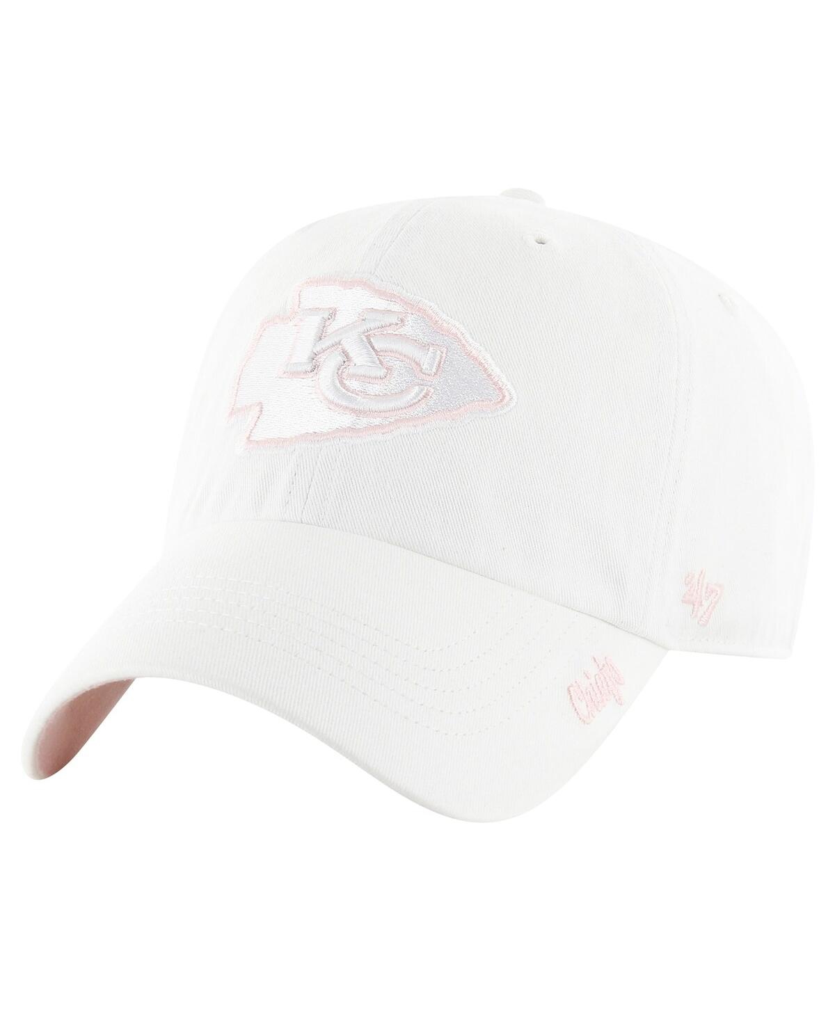 Shop 47 Brand 47 Women's White Kansas City Chiefs Ballpark Cheer Clean Up Adjustable Hat