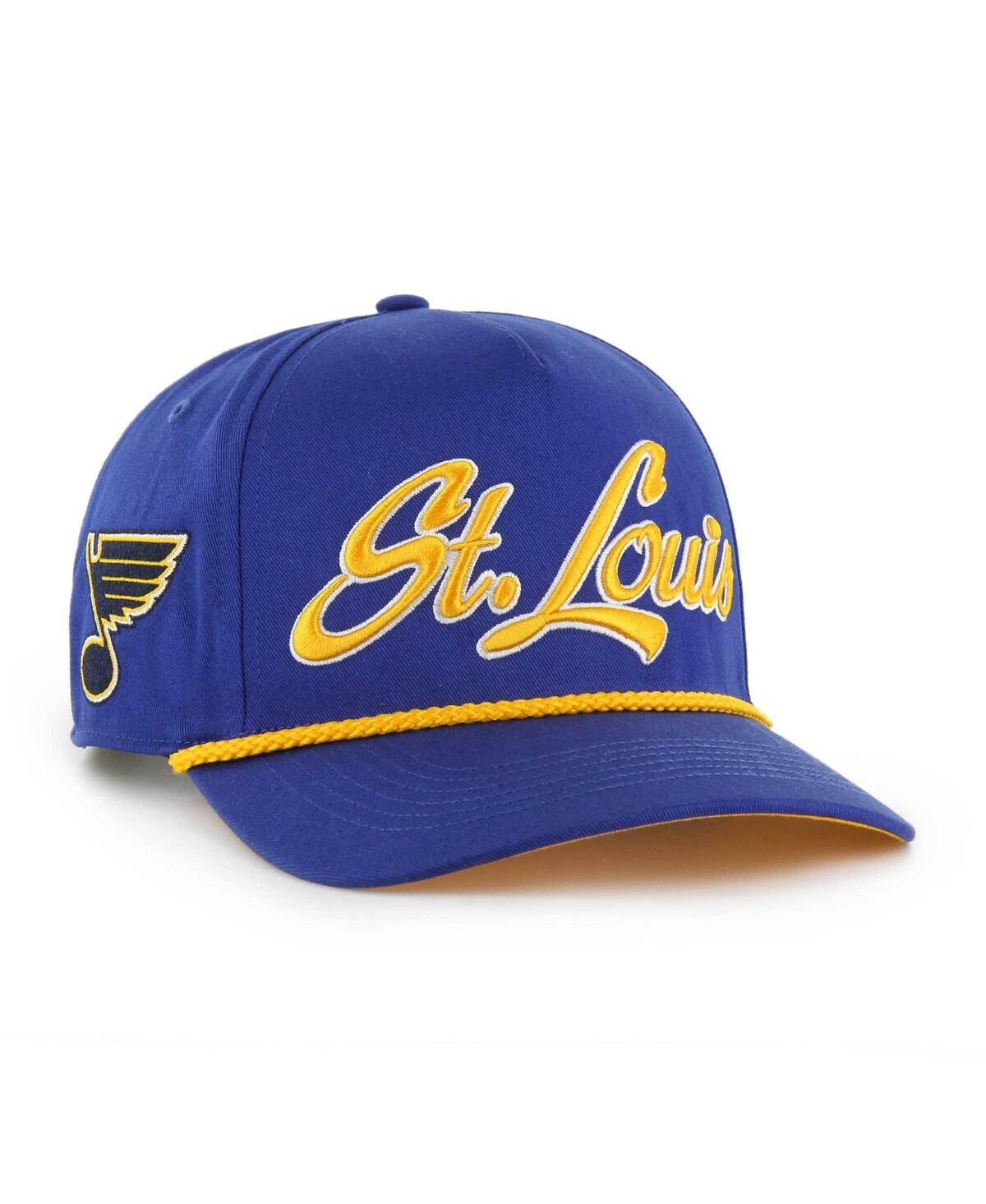 47 Men's Blue St. Louis Blues Overhand Logo Side Patch Hitch Adjustable Hat - Blue