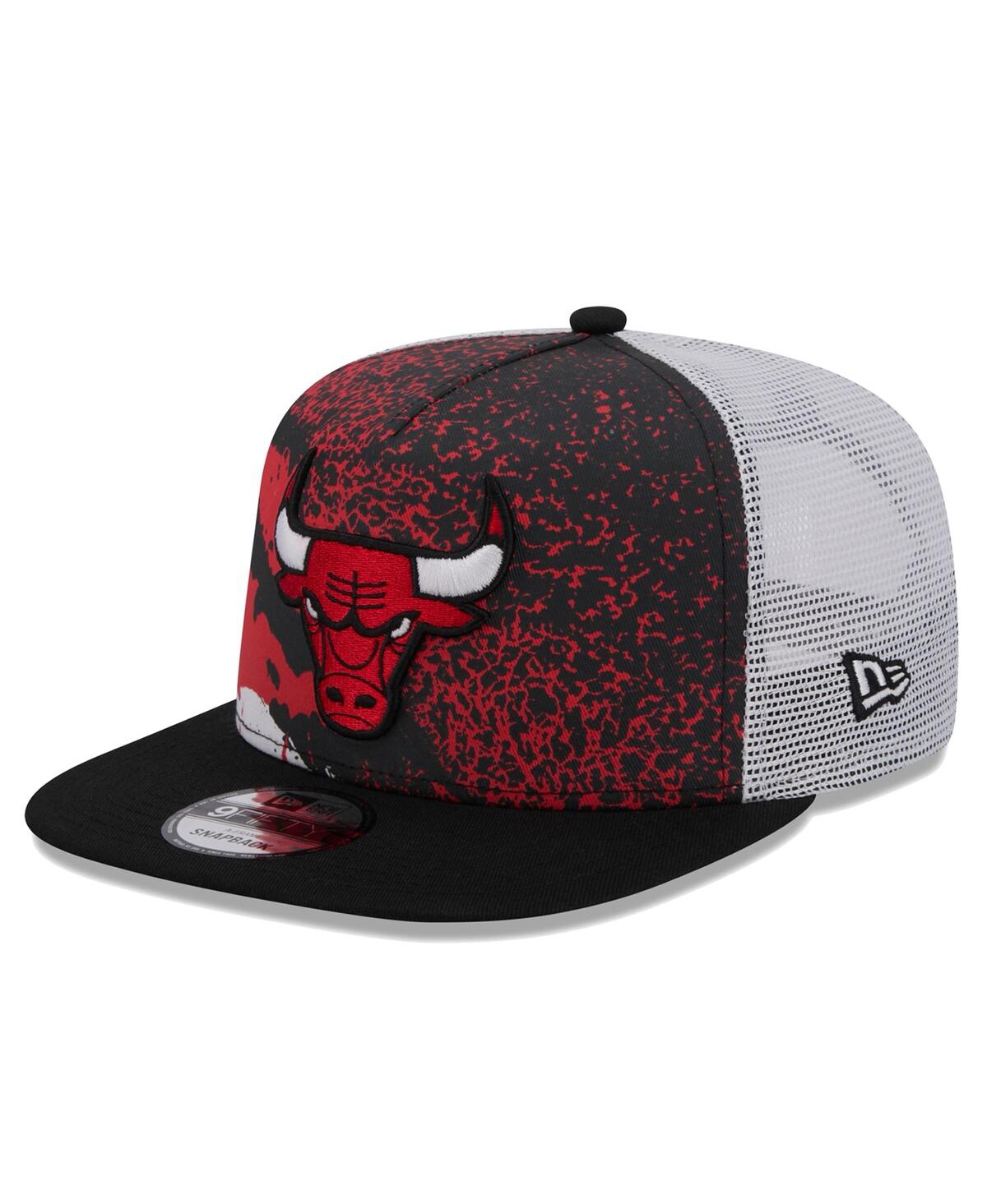 Men's Black Chicago Bulls Court Sport Speckle 9fifty Snapback Hat - Black