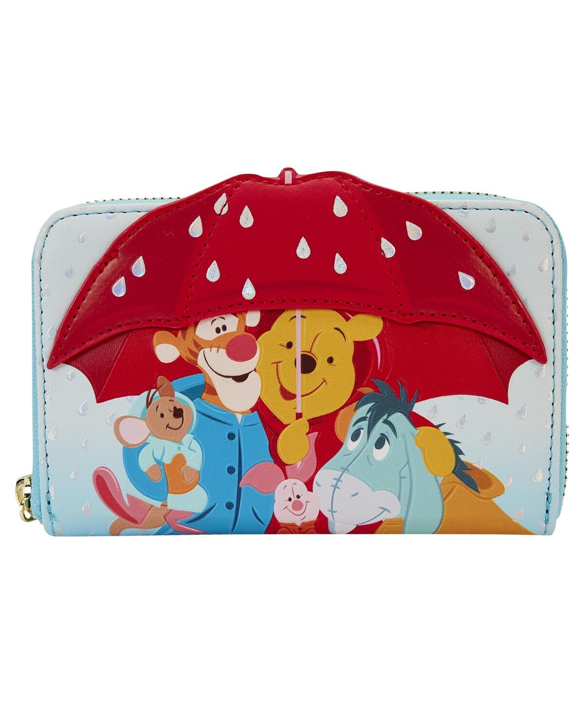 Winnie the Pooh Friends Rainy Day Zip-Around Wallet - Blue