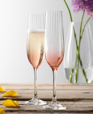 Galway Crystal Erne Flutes, Set of 2