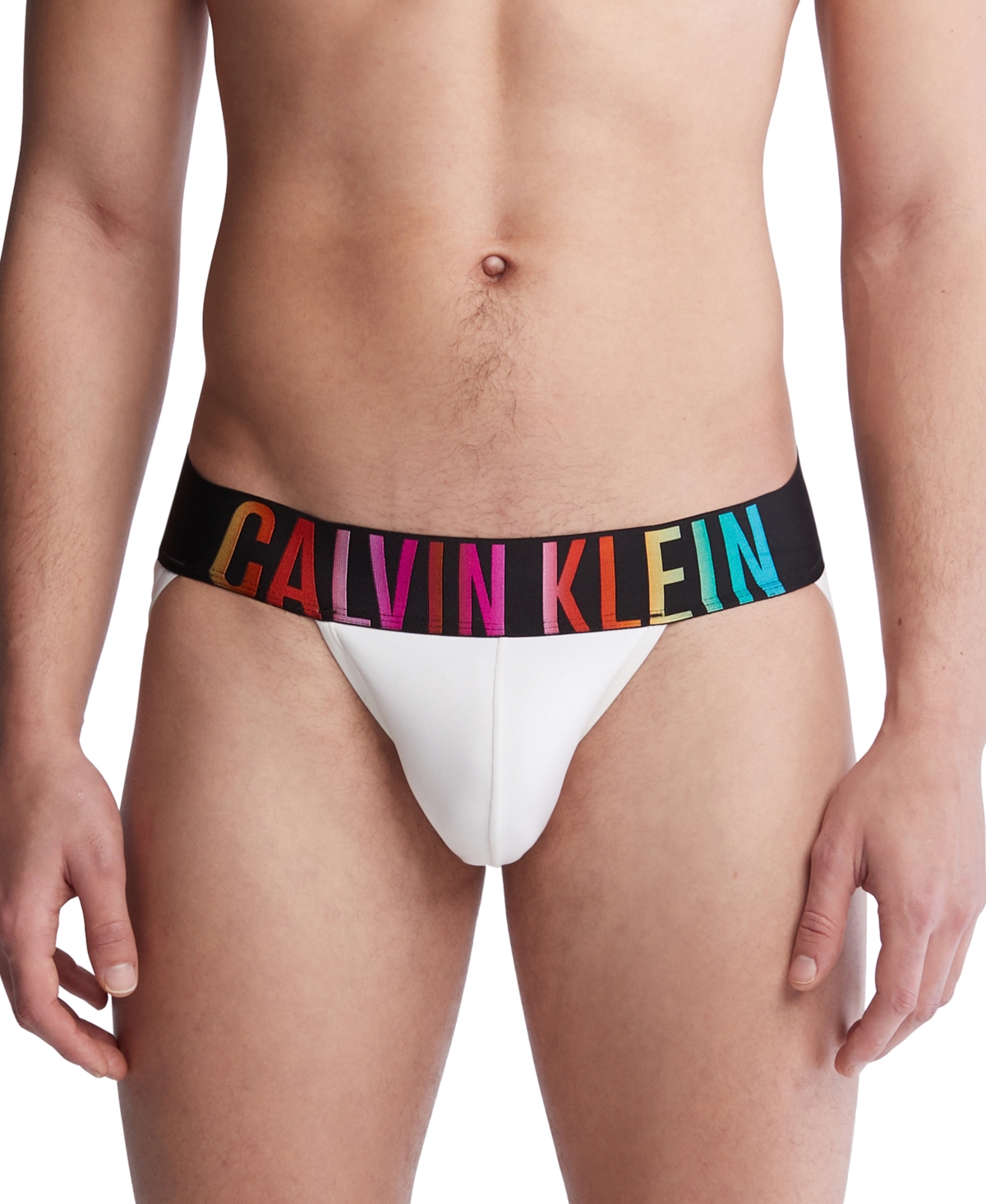 Shop Calvin Klein Men's Intense Power Pride Jock Strap In White