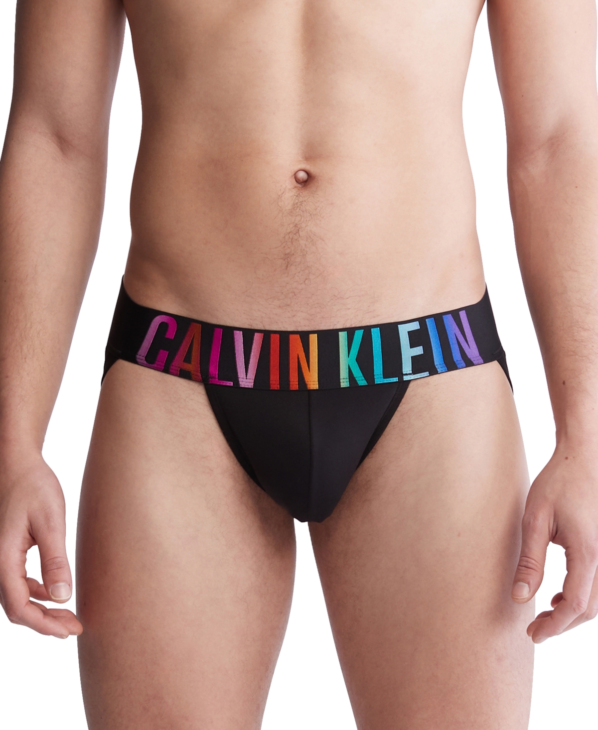 Shop Calvin Klein Men's Intense Power Pride Jock Strap In Black